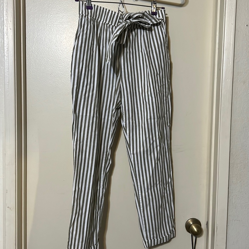 Zara striped pants